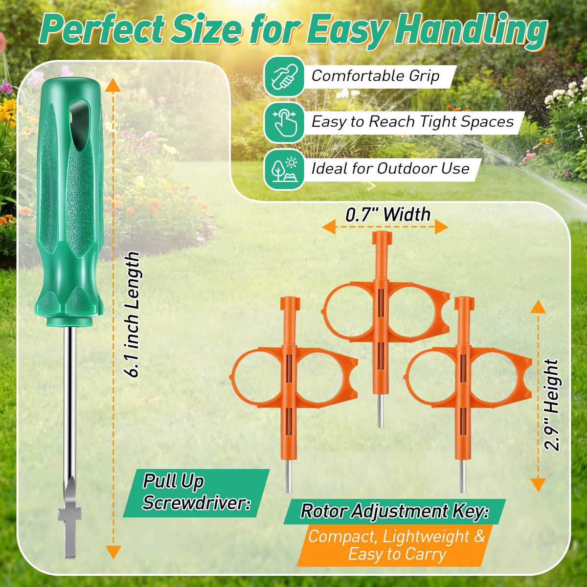 Gulfmew three rotor keys for quick adjustments and reliable maintenance