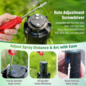Gulfmew rotor nozzle tool ensures precise arc and flow control.