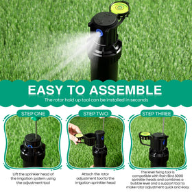 Gulfmew rotor sprinkler tools in solid steel offer rust-free durability