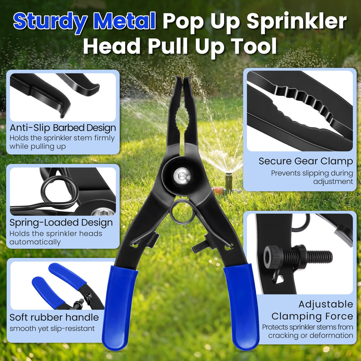 Gulfmew spray head pull-up tool universal-fit design for Rain Bird and Hunter