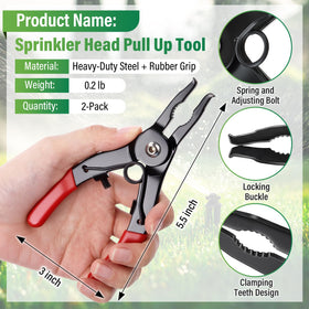 Gulfmew sprinkler adjustment key for accurate nozzle and arc tweaks.