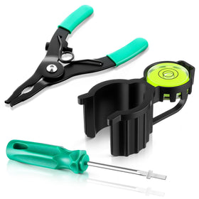 Gulfmew sprinkler head tool with bubble level exposes nozzle for precise adjustments