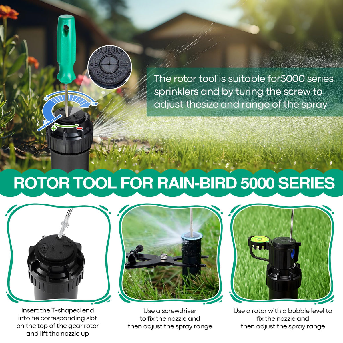 Gulfmew complete sprinkler tool set simplifies lawn irrigation maintenance