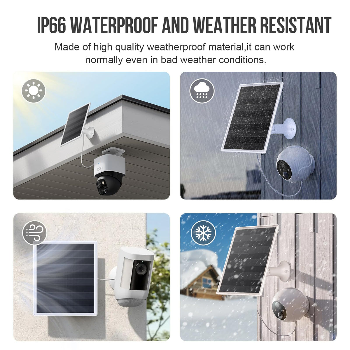 Gulisot solar panel kit provides flexible outdoor installation with a 10 ft cable