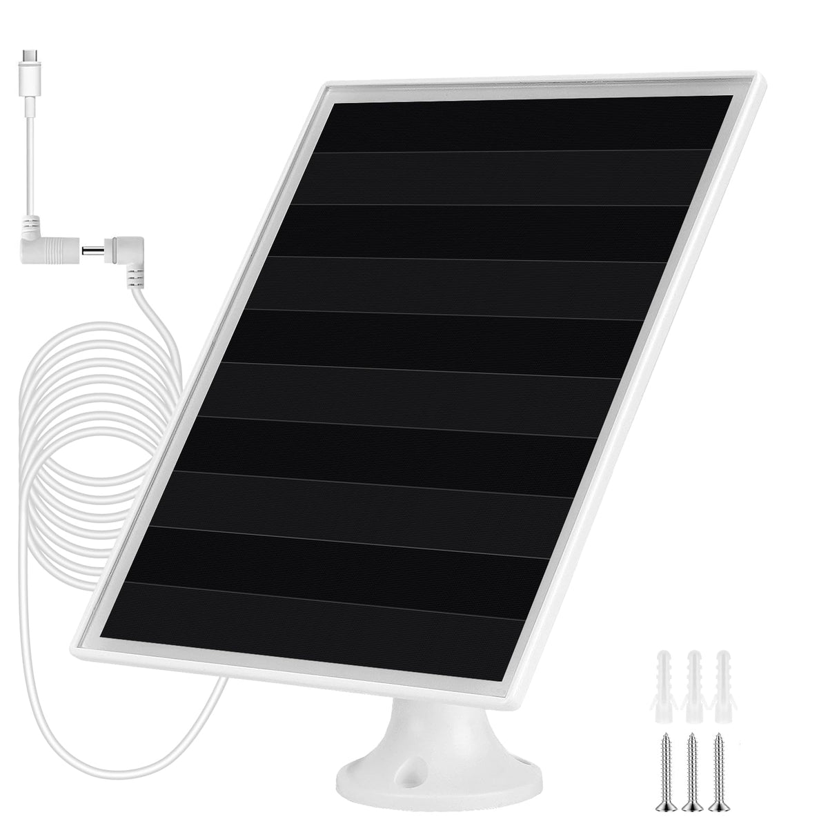 Gulisot solar panel for Ring Stick Up Battery powers outdoor camera in sunlight