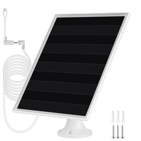 Gulisot solar panel for Ring Stick Up Battery powers outdoor camera in sunlight