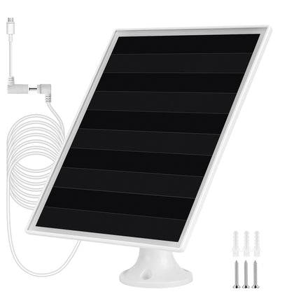 Gulisot solar panel for Ring Stick Up Battery powers outdoor camera in sunlight
