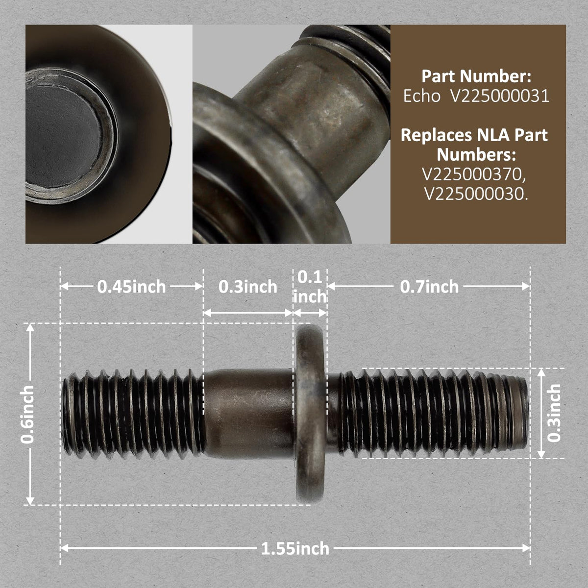 GULUANT guide bar stud for Shindaiwa 305s enables easy compatibility