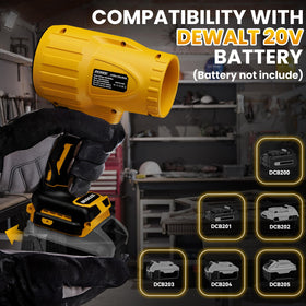 GUNOZE leaf blower 40,000 RPM brushless motor for efficient cleaning