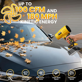 GUNOZE leaf blower with variable-speed control for precise debris removal