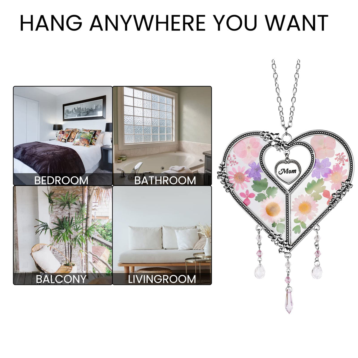 GUOER Hanging display in a bright room showcasing the decor.