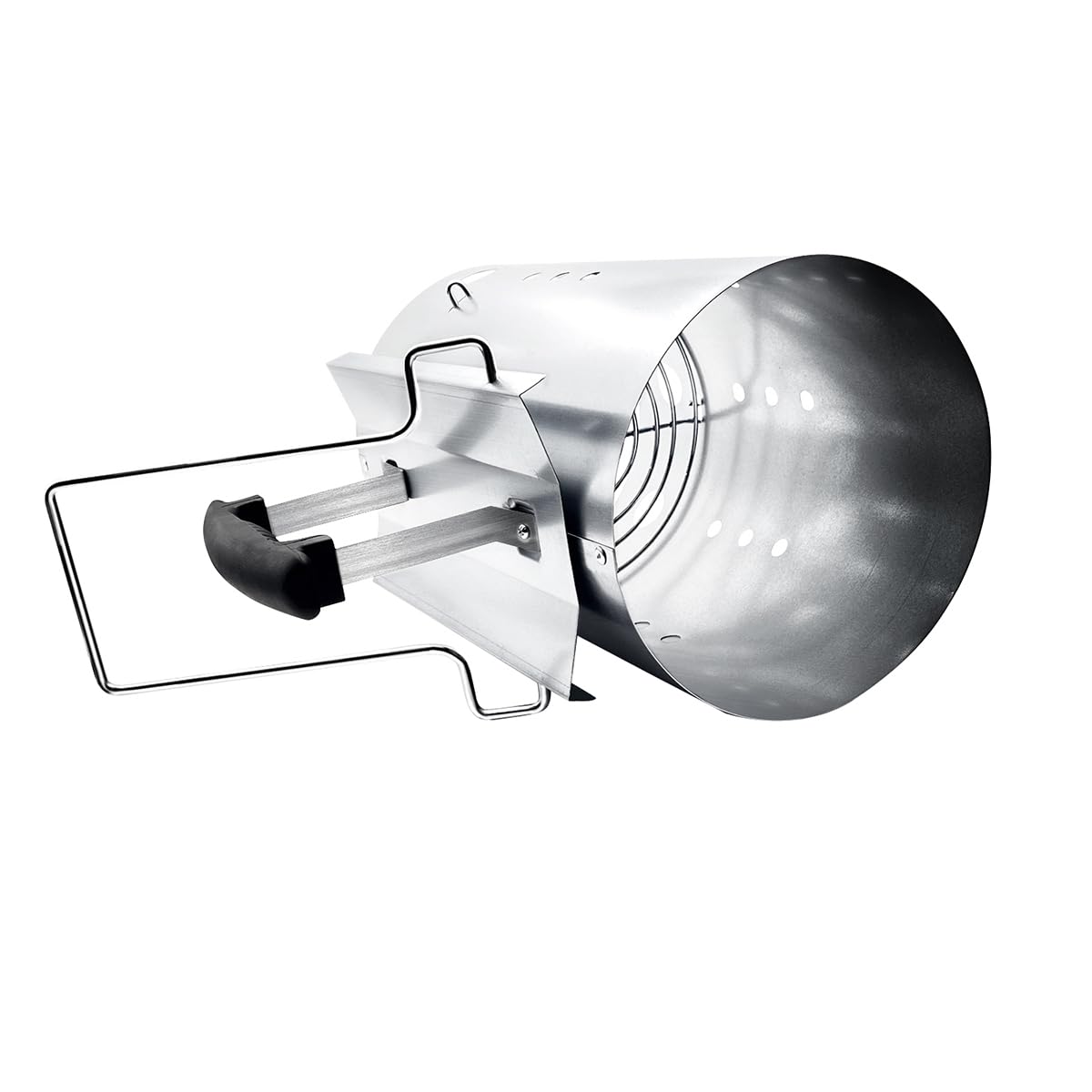 Guogiyala chimney starter ventilation-holes boost airflow for efficient charcoal burn.