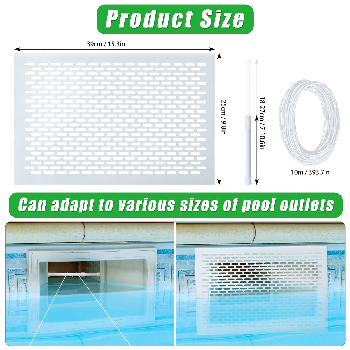 Guotwozi guard works for above-ground or in-ground pools with ease