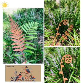 GUOXIAOER metal flower stakes brighten planters and flower beds.