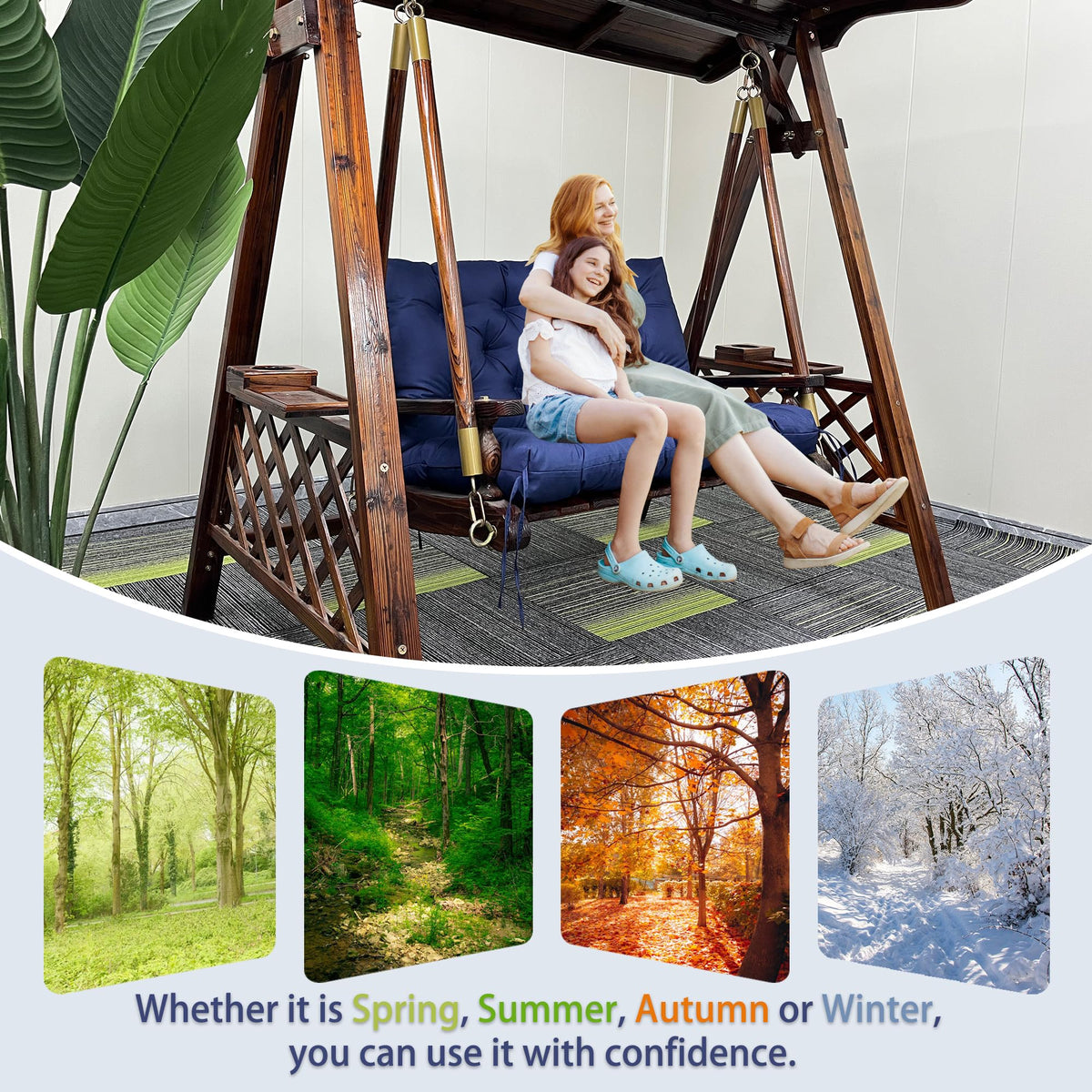 GUROA 4-inch thick cushion fill provides soft support on outdoor frames.