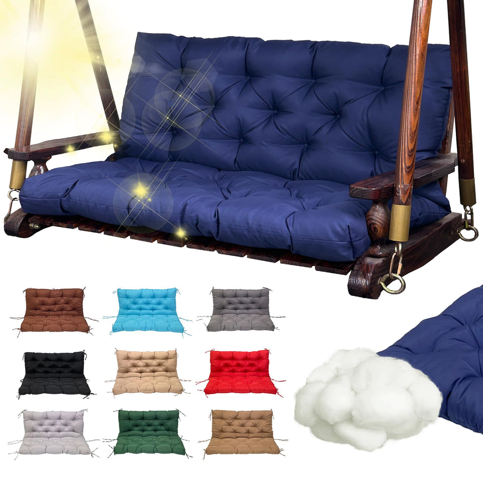 GUROA replacement swing cushion for a 2-3 seater offers plush outdoor comfort.