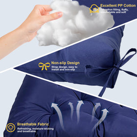 GUROA waterproof porch cushion backrest resisting rain and splashes.