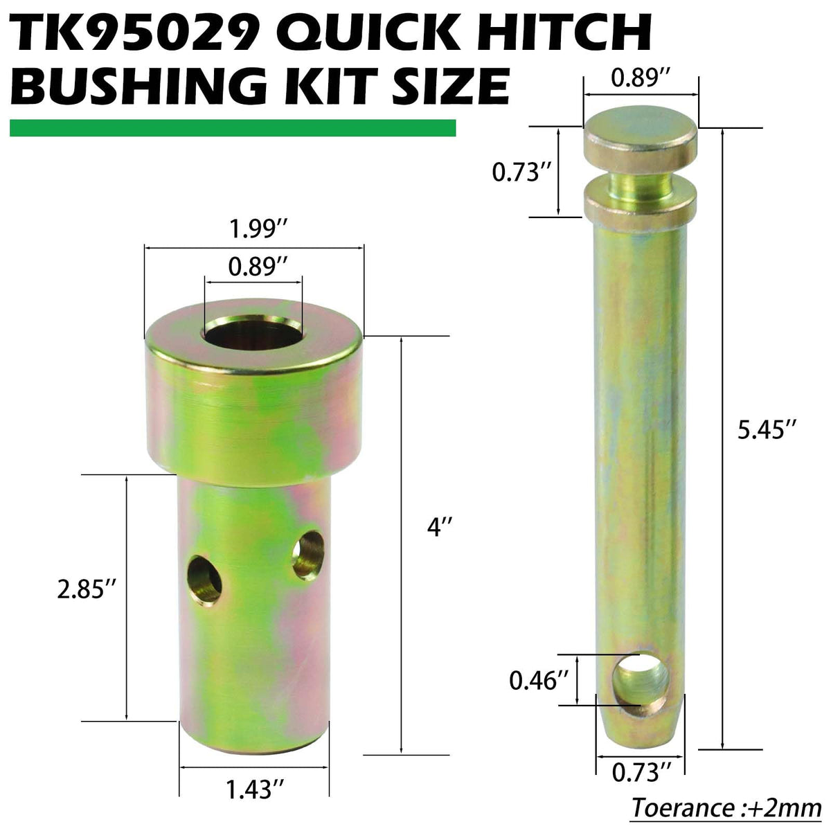 S07090100 lynch pin included for secure hitch assembly