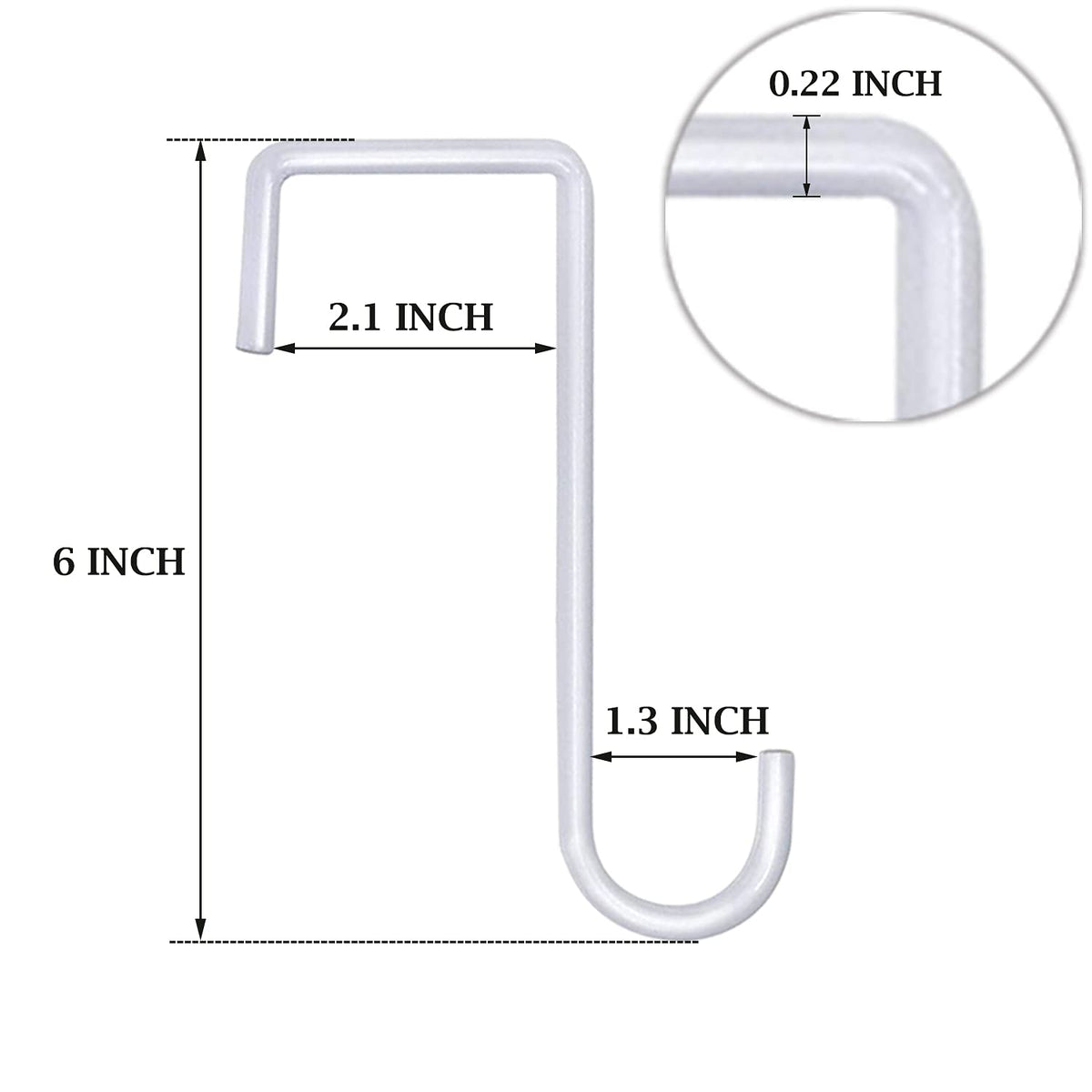 Gutapo 6-inch patio hooks neatly support plants and bird feeders.