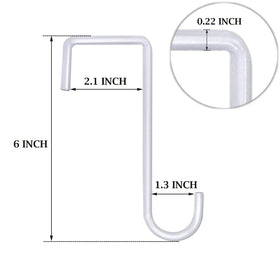 Gutapo 6-inch patio hooks neatly support plants and bird feeders.