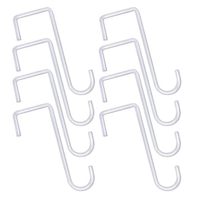 Gutapo vinyl fence hooks securely hold outdoor lights without tools.
