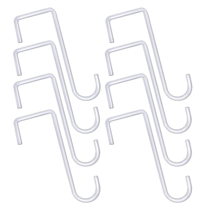 Gutapo vinyl fence hooks securely hold outdoor lights without tools.
