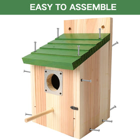Gute Bird House mounting options for pole, tree, wall, or fence