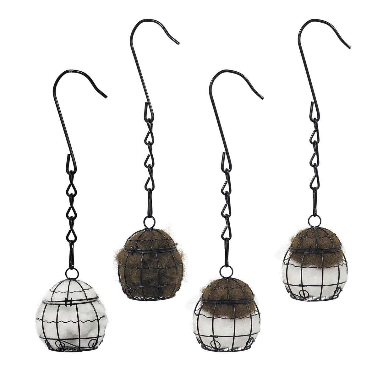 Gute bird nesting material holder with cotton fill for small birds