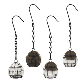 Gute bird nesting material holder with cotton fill for small birds