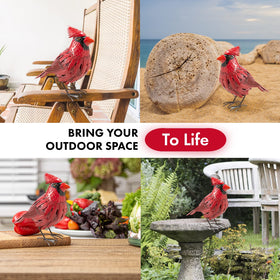 GUTE Cardinal hand-painted colors enhance realism