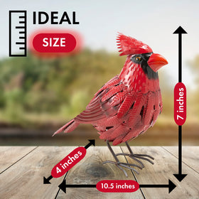 GUTE Cardinal yard art free-standing design for gardens