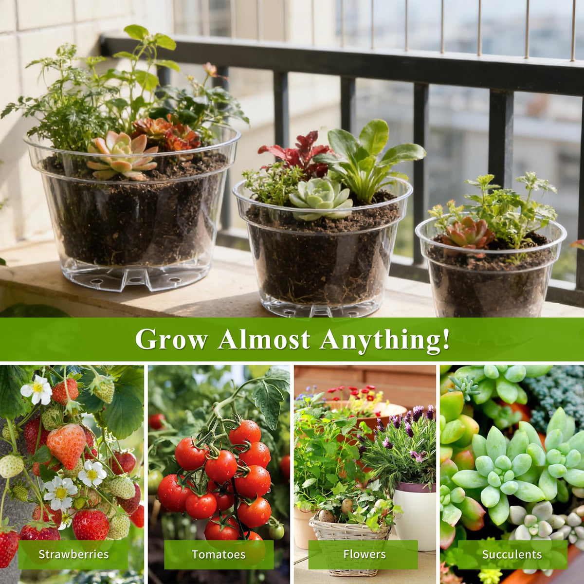 Gute durable plastic nursery pot is reusable and resilient.