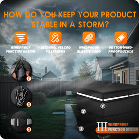 GUYISS elastic cord adds extra stability in breezy conditions