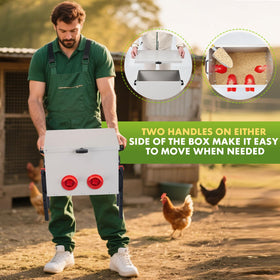 GVGBUK heavy-duty metal construction withstands daily farm use and weather.
