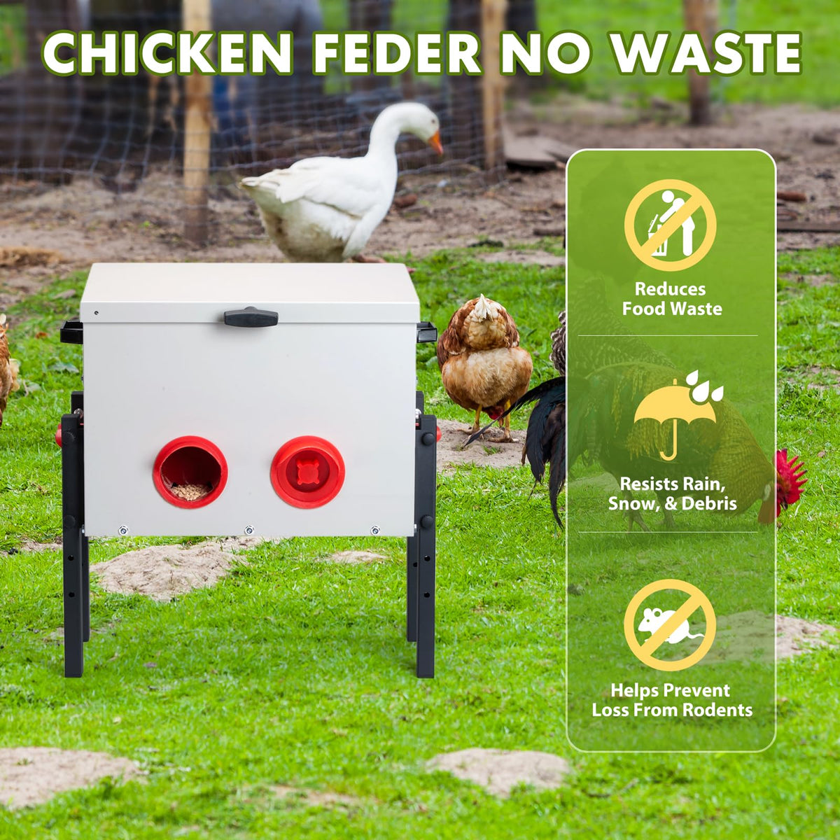 GVGBUK moisture-seal ring blocks water ingress to keep feed fresher.