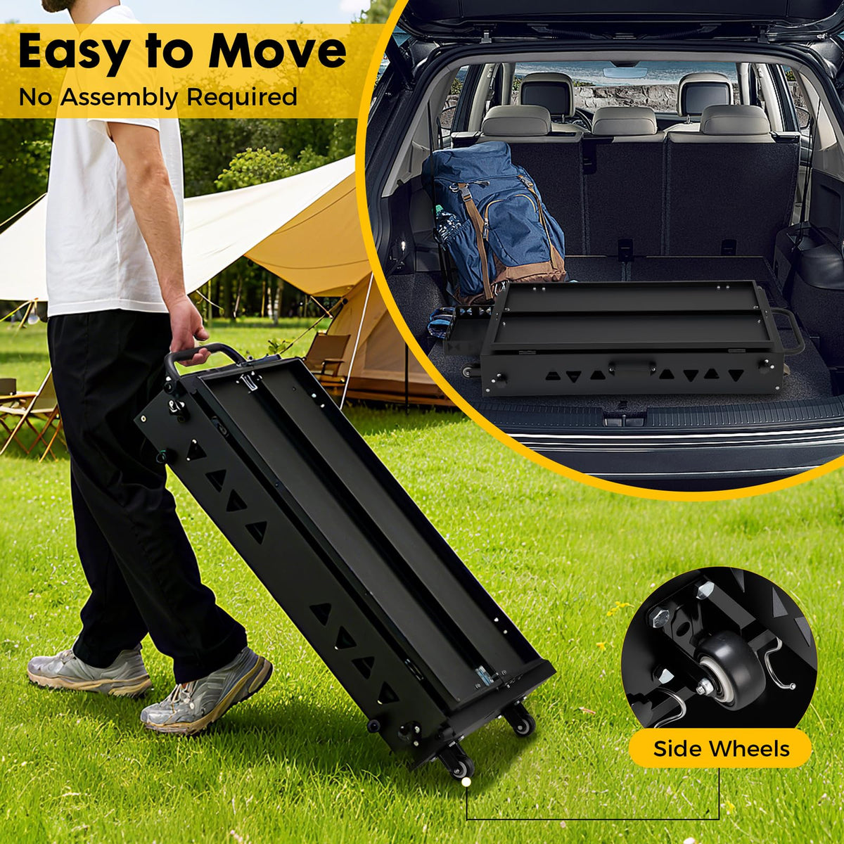 GVGBUK extra-wide top offering ample space for prep and multiple devices