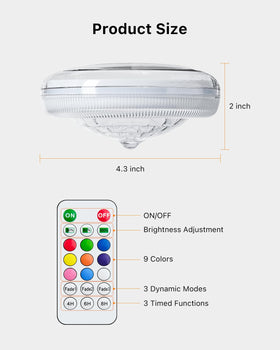 GVSHINE versatile light for pools, ponds, hot tubs and fountains