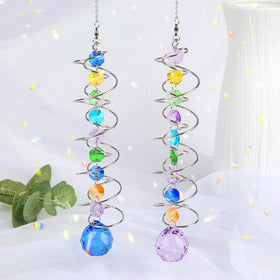 GWAHSA crystal suncatcher prism reflects sunlight creating rainbows