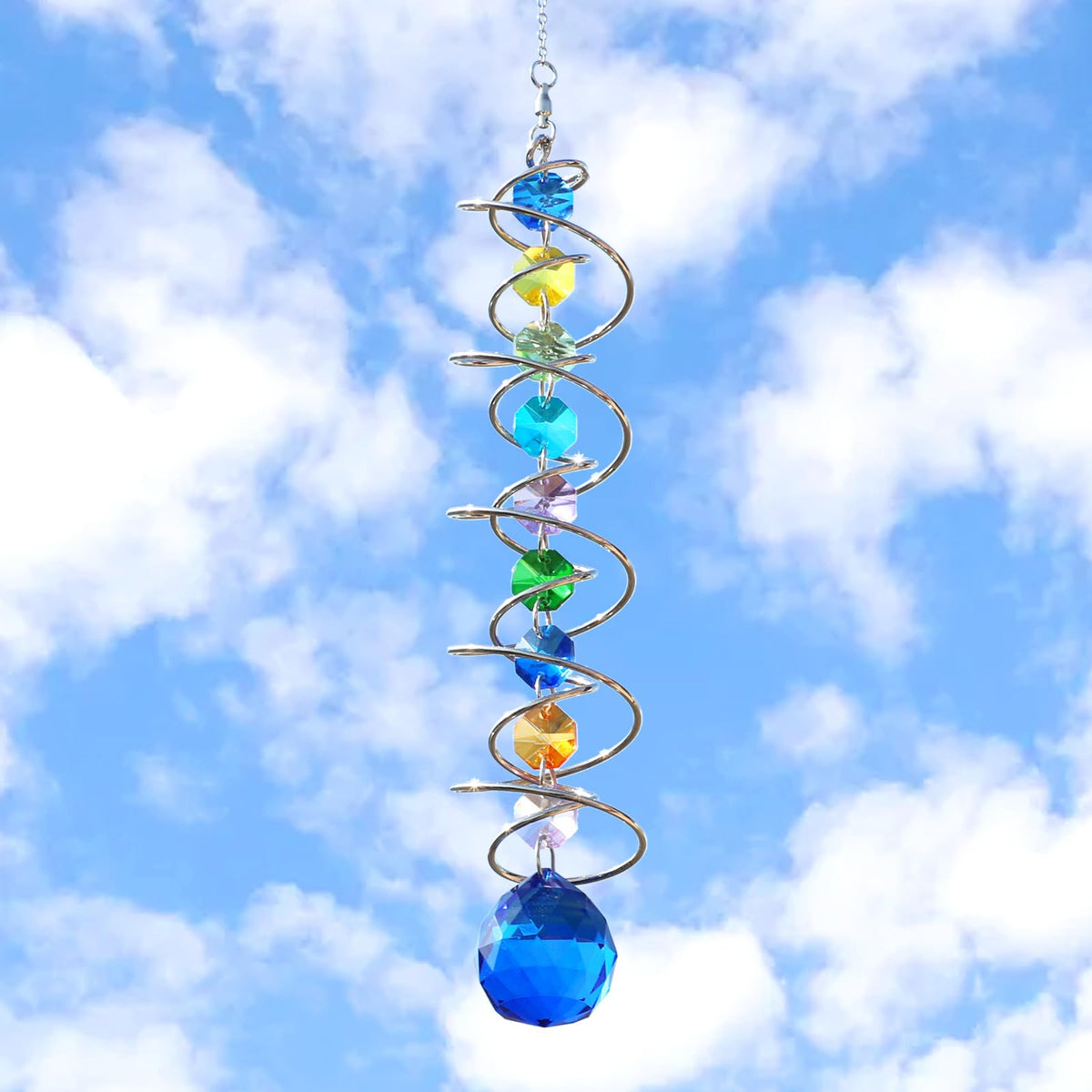 GWAHSA hanging crystal decor for indoor or outdoor spaces.