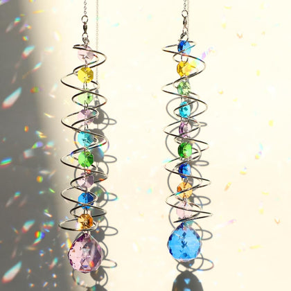 GWAHSA sun catcher crystal ball with rainbow reflections for windows