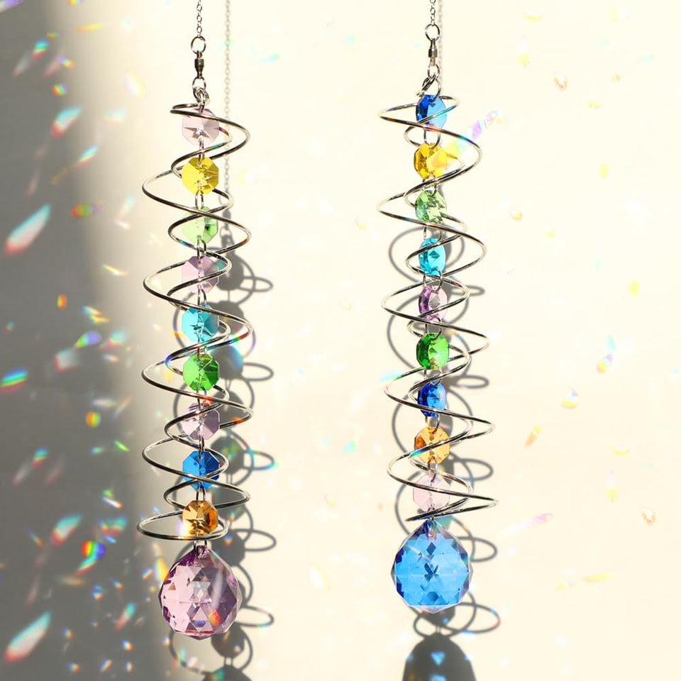 GWAHSA sun catcher crystal ball with rainbow reflections for windows