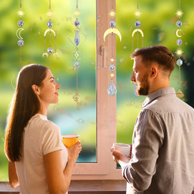 GWAHSA window prism rainbow maker adds colorful light displays to bright spaces