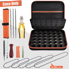 GWCASE storage box securely holds 6-12 chains for Stihl, Oregon, and more