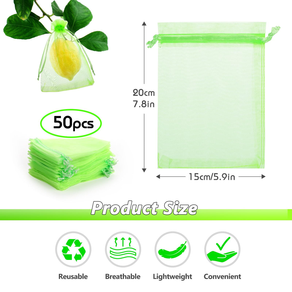 GWHOLE double drawstring design shown for quick, easy installation.