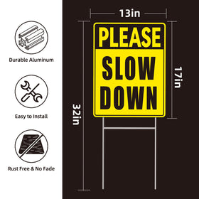 GXGGUS Children at Play sign double-sided for oncoming traffic visibility.