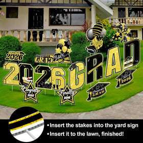 GXGGUS Class of 2026 front-yard display designed to welcome guests and celebrate achievement.