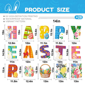 GXGGUS Easter basket sign enhances welcoming decor along walkways.