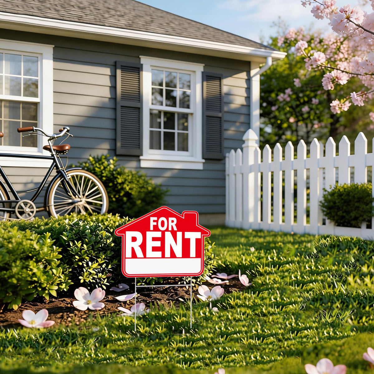 GXGGUS Easy-to-install yard sign ideal for rentals, open houses, or events.