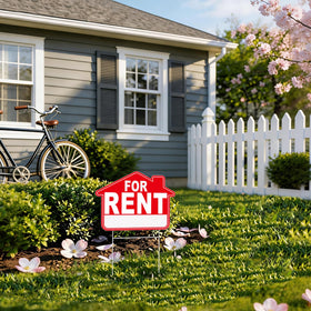 GXGGUS Easy-to-install yard sign ideal for rentals, open houses, or events.