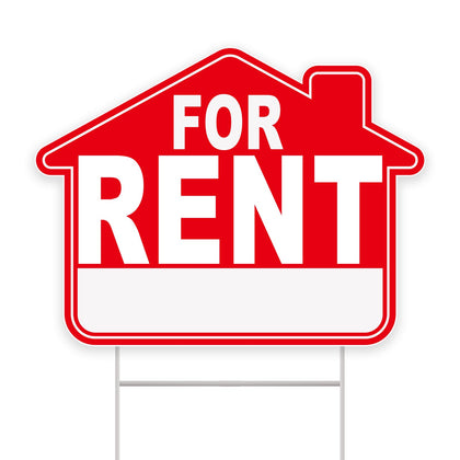 GXGGUS For Rent Sign 17x13 board with clear rental messaging for outdoor listings.